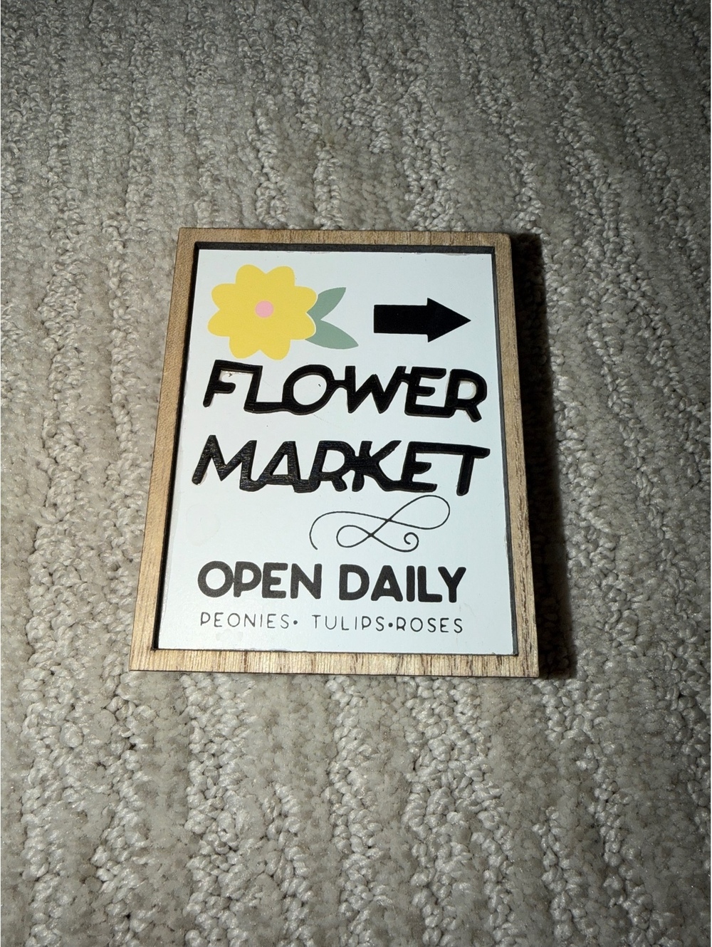 Flower Market sign